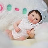 YIHANGG 30cm Realistisch Mini Reborn Baby Puppe Weich Ganzkörper Silikon Neugeborene Puppe Handflächengröße Kind Geburtstag Weihnachten Geschenke Sammlungen