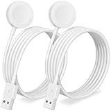 2 Pack Ladekabel für Apple Watch Ladegerät Aufgestockt USB Schnellladegerät iWatch Ladegerät Tragbare Ladestation für iWatch Ultra/Serie 6-10/SE/SE2/5/4/3/2/1-1M