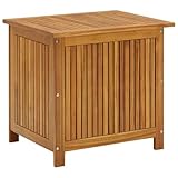 WKIEQACO Outdoor Aufbewahrungsboxen Garten Aufbewahrungsbox 60x50x58cm Akazienholz massiv