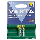 Wiederaufladbare Akkus Accu Power AAA 800 mAh | 4 Packungen mit je 2 Stück | für Fernbedienungen, Taschenlampen, Spielzeug und elektronische Geräte