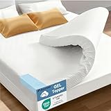 Allyson® Matratzen Topper 180x200cm Matratzenschoner Memory Schaum Topper mit Waschbar Bezug, 8cm Höhe Matratzentopper für Boxspringbett Stützschaum Atmungsaktiv Druckverteilung (180cm x 200cm) – Weiß