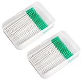400 Stück Interdentalbürsten, Zahnzwischenraumbürsten für Zahnzwischenräume und Zahnspangen, Dentalbürsten Zahnreinigung Zwischenräume, inkl. Etui