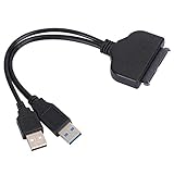 Beufee SATa-zu-USB-Kabel, USB-C-zu-SATa-Adapter, USB 3.0 zu SSD-SATa-Festplattenadapter