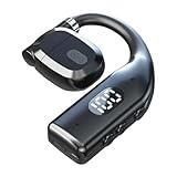 Generisch Kabellose Ohrhörer mit Ohrhaken - Kabellose Ohrhörer Mit Ohrhaken,Schweißfest mit Display und Geräuschreduzierung für Schwimmen, Motorrad und Fitnessstudio