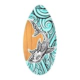 rockible Skimboard Board Holz Skim Board Surf Board für Jungen Mädchen Teens Kinder, Sprühhai