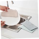 VALICLUD 6 Stück Teiliges Fischschuppen Mikrofasertuch Saugfähige Fusselfreie Reinigungstücher für Küche Fenster Auto und Möbel Schnell Trocknend Platzsparend Faltbar Zufällige Farbe