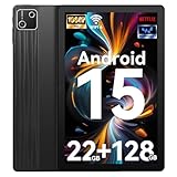 Whitedeer 2025 Neueste Android 15 Tablet - Tablet 10 Zoll mit 22GB+128GB+1TB TF Octa Core und Widevine L1, Wi-Fi 6G/BT 5.3, 6200mAh, 5+8MP, Computermodus unterstützt -Schwarz