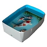 Schwimmbecken für Hunde, aus PVC, faltbar, quadratisch, leicht, für Hunde, Katzen, kleine und kleine Tiere
