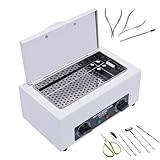 300W Heißluftsterilisator 220℃ Trockene Hitze Sterilisator Hochtemperatur-Sterilisator Desinfektion für Kosmetik Nagel Fußpflege Sterilisationsgerät, Zeitschaltuhr 1-60Minute