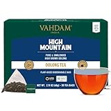 VAHDAM, High Mountain Oolong-Tee (30 Pyramiden-Teebeutel) | Von Hand gepflückt auf den hochgelegenen Darjeeling-Plantagen | Starke und Robuste Oolong-Teeblätter | 100% Natürlich