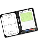SPORTIKEL24 Taktikmappe Fußball - Profi-Trainermappe mit Magnet-Taktikboard, Stift & Notizblock - Coach-Board für Spielanalyse & Trainingsplanung