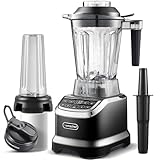 AMZCHEF Professioneller Standmixer Mixer Smoothie Maker - 1800W Blender - Mixer Hochleistungsmixer mit 6 Pro-Scharfe 3D Klingen - 22000 U/Min Standmixer - 1,85 Liter Flasche und 600ml Tragbare Flasche