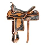 Premium Leder Pferdesattel Set für Rennen und Trail Reitsport