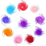 Jongliertücher, 10 Stück, Chiffontücher für Tanzen, Square Bunte Tanz Chiffontücher, Kindergarten Kindershow & Erwachsene Performance Tanztücher Schals, Jonglieren Tanzen, 60 * 60 cm