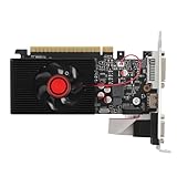 Lazmin112 GT730-Grafikkarte, 4 GB DDR3 128 Bit, 650 MHz Kerntakt, 1667 MHz Speicherfrequenz, PCI Express 2.0, HD DVI VGA-Schnittstellen, mit Freeze Fan Stop, für 10 Vista 11-Computer