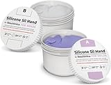 Silikon kautschuk 1:1 Knetsilikon SIL Hand, Abformmasse, Silikongummi, Knetmasse, Modelliermasse, Anti-Haftbeschichtet, DIY Basteln, Reproduzieren von Formen, Silikon, Kautschuk (500 gr)