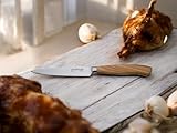 Knosp Solingen Spickmesser 12cm - Olivenholz, rostfrei, deutsches Küchenmesser, scharf, beige, hell