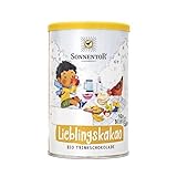 SONNENTOR Lieblingskakao Bio-Trinkschokolade 300g Pulver zum Einrührern in Milch VEGAN UND PALMÖLFREI