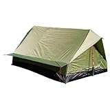 Campingzelt – Wanderunterstand | Stangenloses Rucksackzelt | Atmungsaktiv, wetterfest, 1-2 Personen Unterschlupf, kompakte Outdoor-Reiseausrüstung, ideal für Jagd- und Campingausflüge