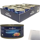 Küstengold Thunfisch-Stücke im eigenen Saft und Aufguss VPE (24x185g Dose) + usy Block