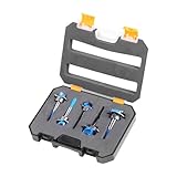 5 Stück Einstellbare Tiefe Holzbohrer Forstner Set Sechskantschaft für präzises Scharnierbohren 15-35mm Sechskantschaft Verstellbarer Bohrer