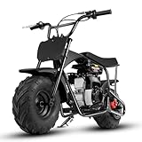 Oryxearth 105CC 4-Takt Dirt Bike Pocket Bike, Kinder Crossbike Benzin bis 40 km/h, Kinder DirtBike, Motocross Motorrad, DIY-Aufkleber Mini Motorrad ab 13 Jahre (Schwarz)