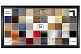 Bruno Deluxe Bilderrahmen Posterrahmen 33x95 cm Puzzlerahmen Schwarz Matt mit weisser Rückwand und klarem Kunstglas