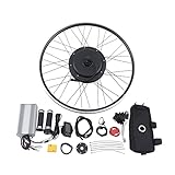 EUAIIPull 28 Zoll E-Bike Hinterrad Umbausatz Kit 1500W 48V LCD Elektrofahrrad Conversion Pedelec Bürstenloser Motor mit Einstellbares 5-Gang-Getriebe und Geschwindigkeitsregelung