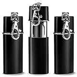 3 x Zigaretten Taschenascher Taschenaschenbecher geruchsdicht | Reise-Aschenbecher - Yosemy Aschenbecher für unterwegs - Aschenbecher to go (Schwarz)