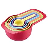 Westmark 6-teiliges Messlöffel-Set, Messbereiche: 7,5/15/60/85/125/250 ml, Kunststoff, BPA-frei, Matroschka, Bunt, 30582270