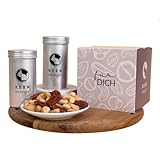 KERNenergie Nussgeschenk Set - Geschenkidee für Männer und Frauen - frisch geröstete Nussmischungen, sowie gebrannte und schokolierte Nüsse - Passend zu jedem Anlass - 4x90g (Für Dich)