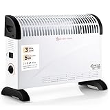 DONYER POWER Konvektor-Heizkörper 2000W Raumheizung mit Einstellbarem Thermostat Nicht Vorjähriges Inventar