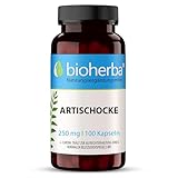 Artischocken Kapseln hochdosiert aus Artischockenextrakt 250 mg - 100 Kapseln für Lebergesundheit und Verdauungsunterstützung von BIOHERBA