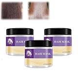 Luxurious Deep Conditioning Hair Mask, Karseell Collagen Hair Mask, Natural Collagen Essence Hair Mask for Trockenes und Strapaziertes Haar, Glättung, Stunning Hair (3 Stück)