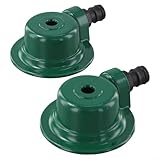 Zilimontt Zink-Legierung Garten Wasser Sprinkler System mit 360 Grad Abdeckung Automatische Rasenbewässerung Sprüher für Garten Hof Pflanzen 2 Pack