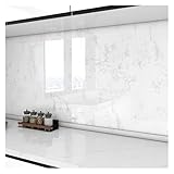 PFIOEUL Küchenrückwand-Tapete, Kontaktpapier aus Aluminiumfolie for Abziehen und Aufkleben, selbstklebend, ölbeständig, hitzebeständig, Wandaufkleber(Color-3,40cm X 500cm)