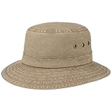 Stetson Reston Freizeithut Damen/Herren (Kophöhe ca. 9cm) - Schlapphut aus Bio-Baumwolle packable - Baumwollhut mit 40-fachem UV-Schutz - Frühjahr/Sommer braun XXL (62-63 cm)