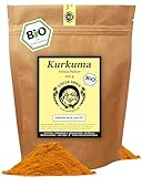 UNCLE SPICE® BIO Kurkuma - 200g Kurkuma-Wurzel gemahlen, 2,5-3,5% Curcumin, CURCUMA Turmeric SUPERFOOD, Kurkumapulver in Premium-Qualität - organic Curcuma-Powder, DE-ÖKO-005