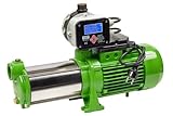 CHM GmbH® Kreiselpumpe Edelstahl 2,1 Kw und 7,8 Bar Gartenpumpe Trockenlaufschutz mit el. Druckschalter Ein/Ausschalt Druck einstellbar
