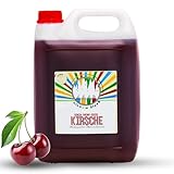 Rainbow Slush Sirup AZO und Glycerin Frei | Geschmack Kirsche | Konzentrat für Slushy Maker Eis Slushmaschinen Eismaschinen Getränke 1:5