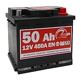 Autobatterie Speed L150-12V 50Ah 450A/EN - Starter 30% mehr Leistung,207 x175 x 190 mm