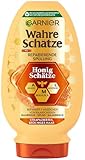 Garnier Wahre Schätze Reparierende Spülung Honig Schätze, kräftigt und nährt strapaziertes und brüchiges Haar, gegen Spliss, Conditioner, pflegende Formel, weniger Haarbruch, 1x200 ml