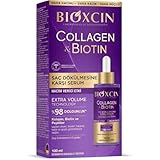 Bioxcin Collagen & Biotin Anti-Haarausfall Haarserum 100ml, Extra Volumen & Fülle - Für Dünnes, Schwaches Haar, Kräftigendes Haarwuchsmitte