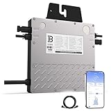 BENY Mikro Wechselrichter 800W- Balkonkraftwerk 800W- Grid-tie Inverter mit WLAN, APP-Kontrolle- Wechselrichter 800W bis 600W Einstellbar- IP67 Wasserdicht- 5M Langes Anschlusskabel- Plug und Play