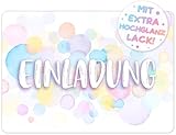 12x Aquarell EINLADUNGSKARTEN KINDERGEBURTSTAG Mädchen Junge - die bunten PARTY Karten sind die Splash EINLADUNG Kinder Jungen GEBURTSTAG Regenbogen PARTYEINLADUNG GEBURTSTAGSPARTY Jugendweihe Taufe
