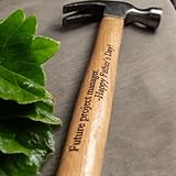 Gravierter personalisierter Hammer, individuelles monogrammiertes Geschenk für Vater, Ehemann oder Ihn – einzigartiges, durchdachtes Werkzeug für besondere Anlässe (33 cmg)