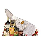 Spanische Gourmet-Box, 7 Artikel, 1 Serrano-Schinken, Rotwein, Pastete, Oliven