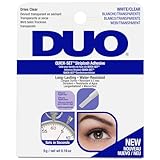 ARDELL DUO Wimpernkleber Transparent mit Schnelltrocken-Formel | Das Original für falsche Wimpern zum Kleben mit extra starkem Halt | Quickset mit Silikon Applikator Clear, wasserfest, 5gr.