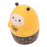 Warmhm Mechanischer Kochzeit Timer für Lustiger und Attraktiver Küchenuhr mit Zeitschaltuhr für Studium und Backen Batteriefrei und Leicht zu Bedienen Perfektes