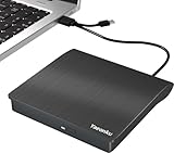 Yaeonku Externes Blu Ray CD DVD Laufwerk, USB 3.0 Typ-C 3D Bluray CD DVD BD Lese/Schreib Brenner Slim Optical Bluray, Externer Blu Ray Player für Windows XP/7/8/10/11 MacOS für PC,Laptop,Desktop,Mac